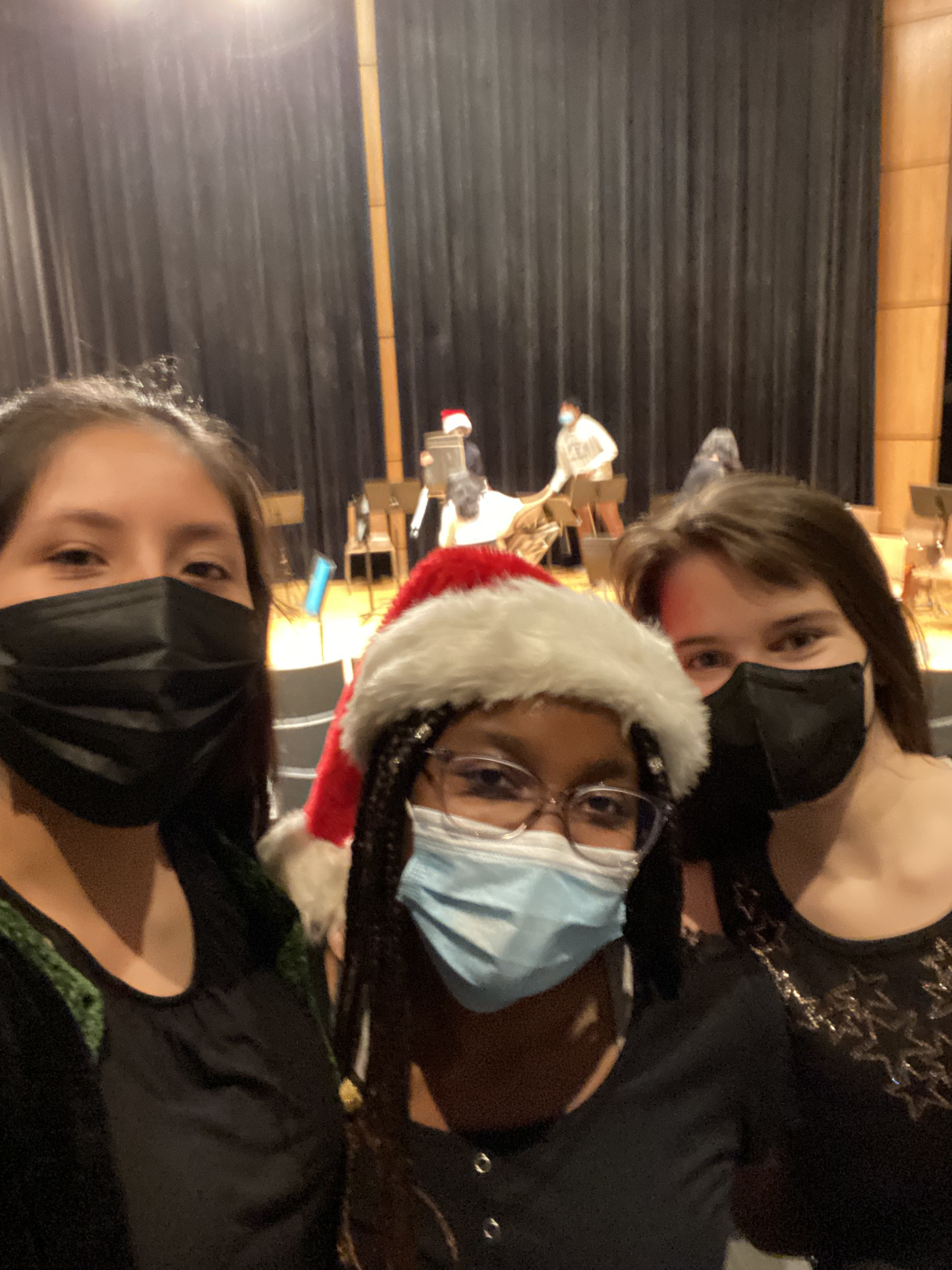 with my friends at the end of our christmas concert (Fall 2021)